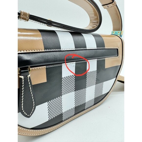 BURBERRY Check patent Olympia shoulder bag - Beige/Camel - Picture 15 of 15